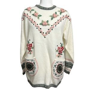 𝅺paramour Vintage Knitted Sweater Free Sizea